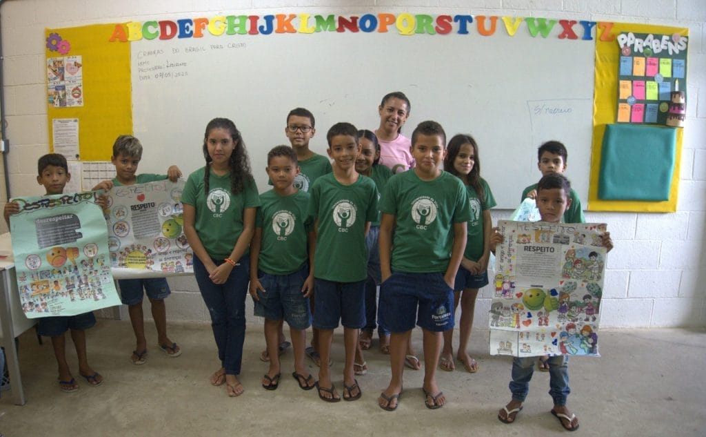 Children in Classroom doing a presentation